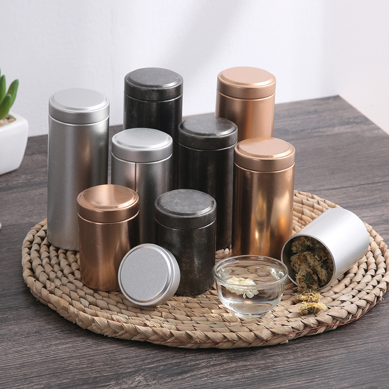 

1pc Portable Travel Small Can Storage Box Metal Stainless Sealed Mini Packaging Bottle Kitchen Storage Containers