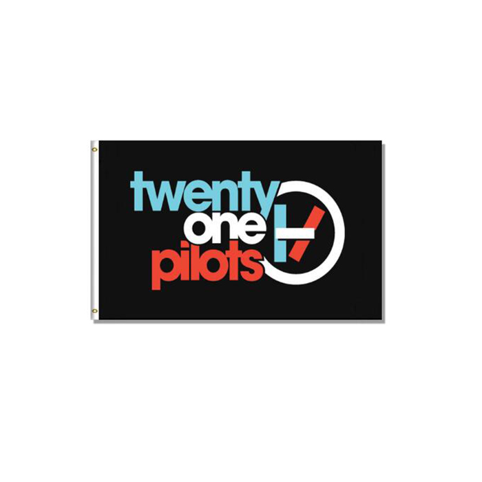 

Twenty One Pilots Flag 3x5ft, High Quality Double Stitched Hanging Digital Printed Polyester ,Outdoor Indoor, Free Shipping