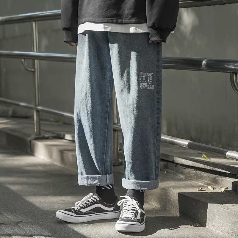 

Boyfriend Jeans Women Loose Casual Trousers New 2020 Fashion Korean Style Streetwear Harajuku Female Denim Pencil Pants P360, Blue