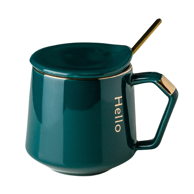 

Gold Handle Travel Coffee Mug Ceramic Nordic Style Luxury Set Mug Creative Cool Gadgets Taza Desayuno Christmas Cup EA60, Style 6