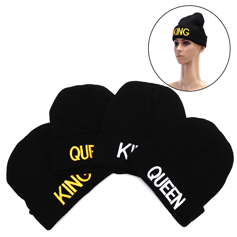 

Warm Winter Autumn Elastic New letter Knit Couples Caps Skullies Bonnet homme Hats For Men Women Ski Sports hat