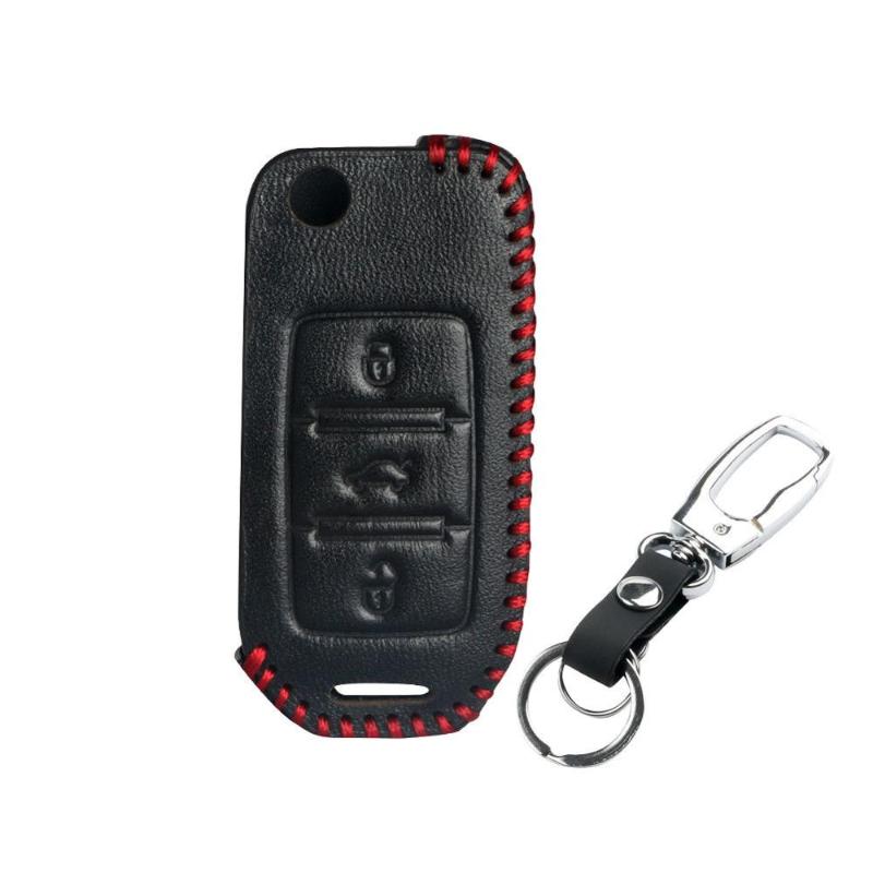 

EASYGUARD LC02 Genuine Leather case Cover Protector Case 1pc EC002 PKE Alarm Key FOB Remote Control car