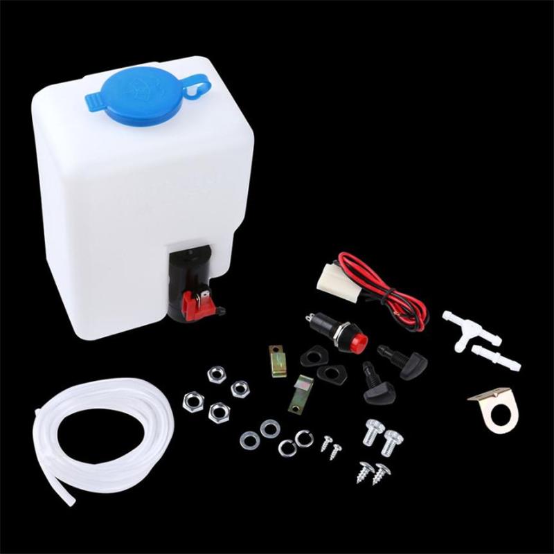

New 1Set 12V Universal Windscreen Washer Pump Bottle Kit Cleaning Tools For Classic Cars Car Washer Tool