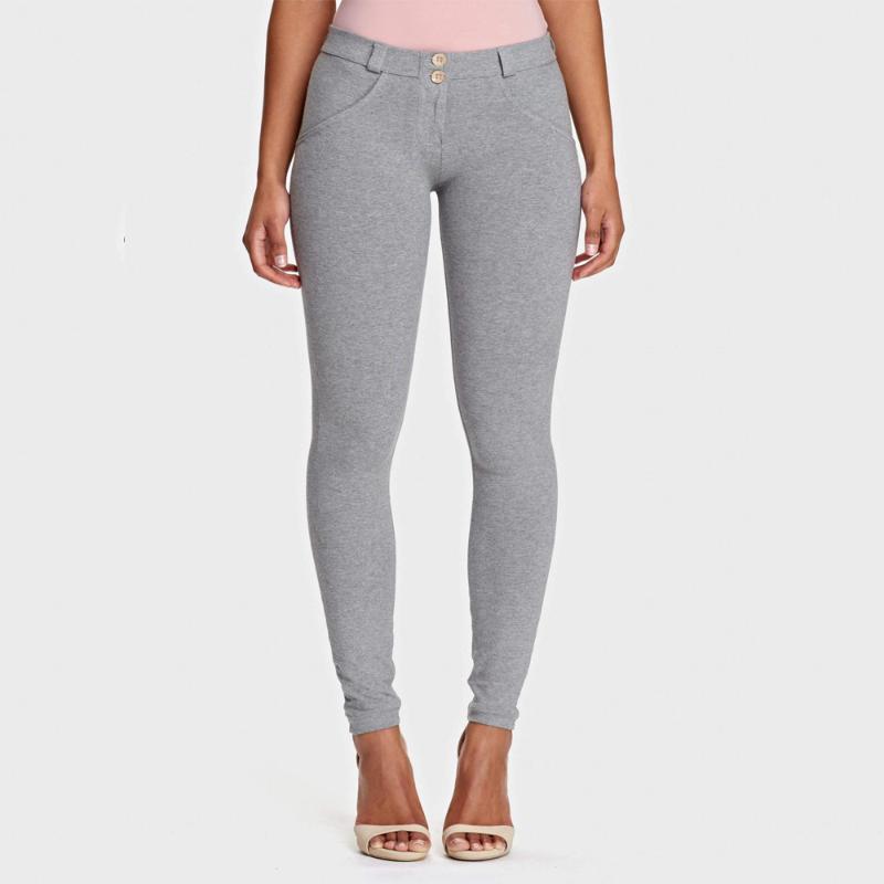 

Melody 2020 Sexy Fashion Women Gym Pants Workout Leggings Skinny Body Shaper Women's Gray Trousers Button Pants Pencil Sports