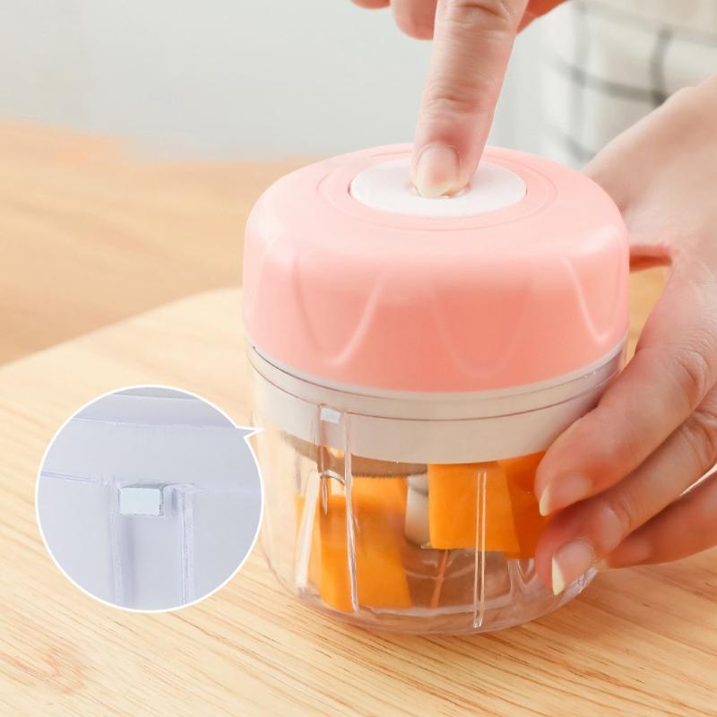 

Mini Electric Chopper Processor Mixer Blender Pepper Garlic Seasoning Grinder Extreme Speed Grinding Kitchen Tools#g40