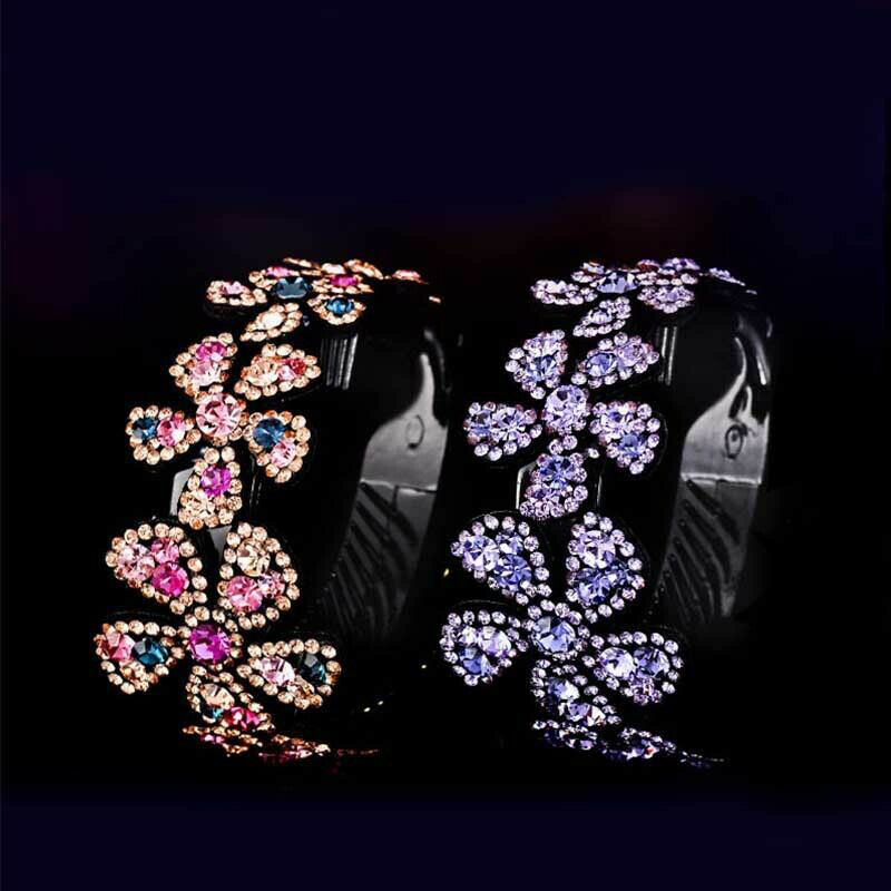 

Women Rhinestones Flower Colorful Hair Clips Bud Hair Claw Maker Bun Hairgrip Hairpins Accessories