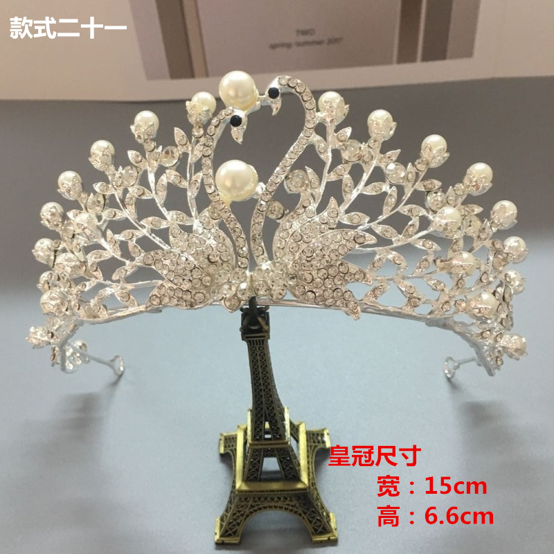 

Wedding Crown Bridal Headpiece Hair Accessories Rhinestone Pearl Bridal Crowns Jewelry Cake Decoration Children's Hair Crown
