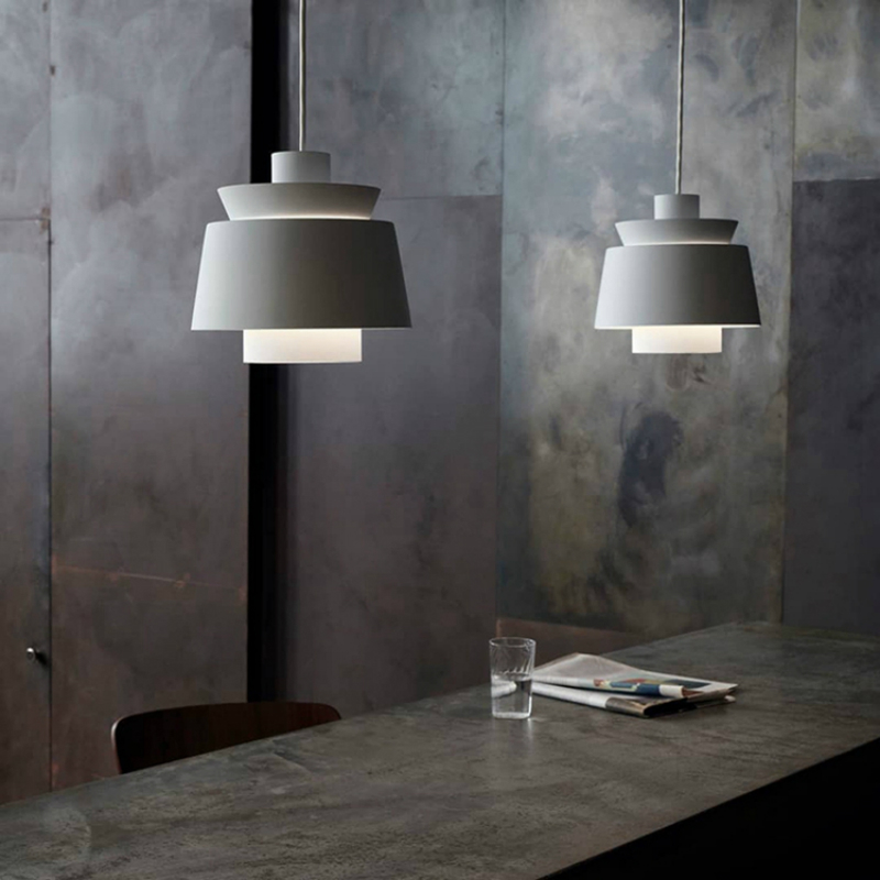 

Denmark Jorn Utzon Metal Chandelier Modern Ins Wind Lamp Simple Living Room Pendant Dining Lamp Office Lighting Cozy Bedroom E27