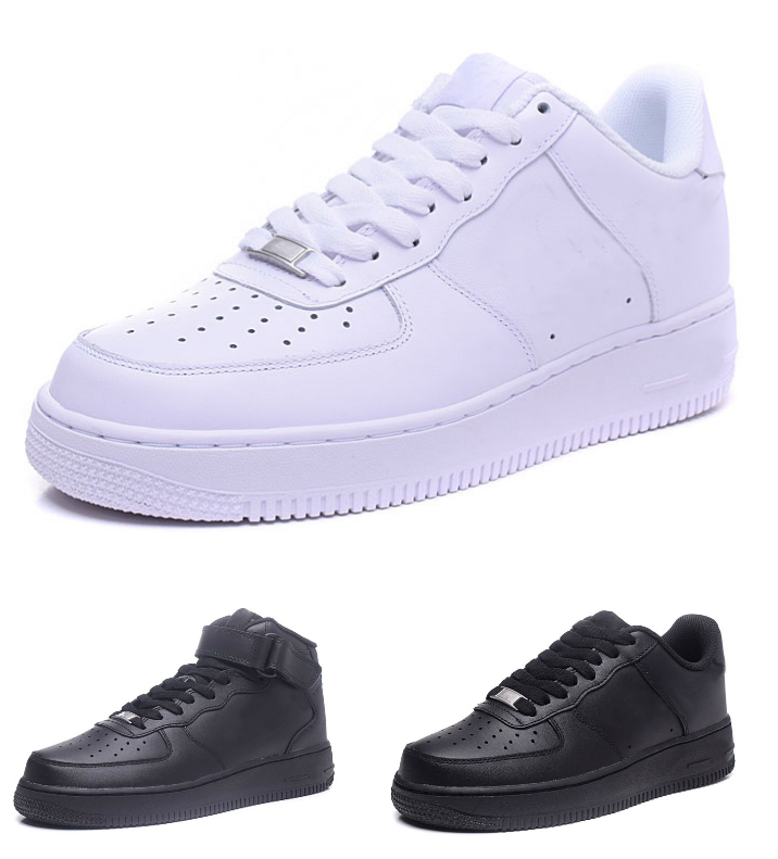 

Classic Forces Low Casual ShOes airForce Mens Women Air High 1 One All White Triple Black Wheat Utility Shadow 1s Classic 1 07 AF1 Trainers Outdoor Designer Sneakers, Shoes 07