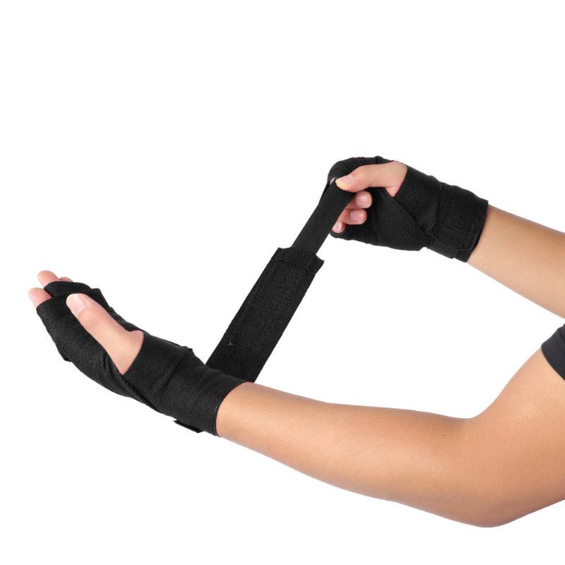 

1 Pair 2.5M 4m Boxing Hand Wraps Kick Boxing Handwraps for Training 5cm Width Bandages Muay Thai Elastic Hand Wrap Bandages, White