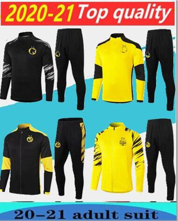 

2020 kids tracksuit Jacket Set Men Kit long sleeve 20/21 Training suit pants football Borussia Reus clothes sports, Purple
