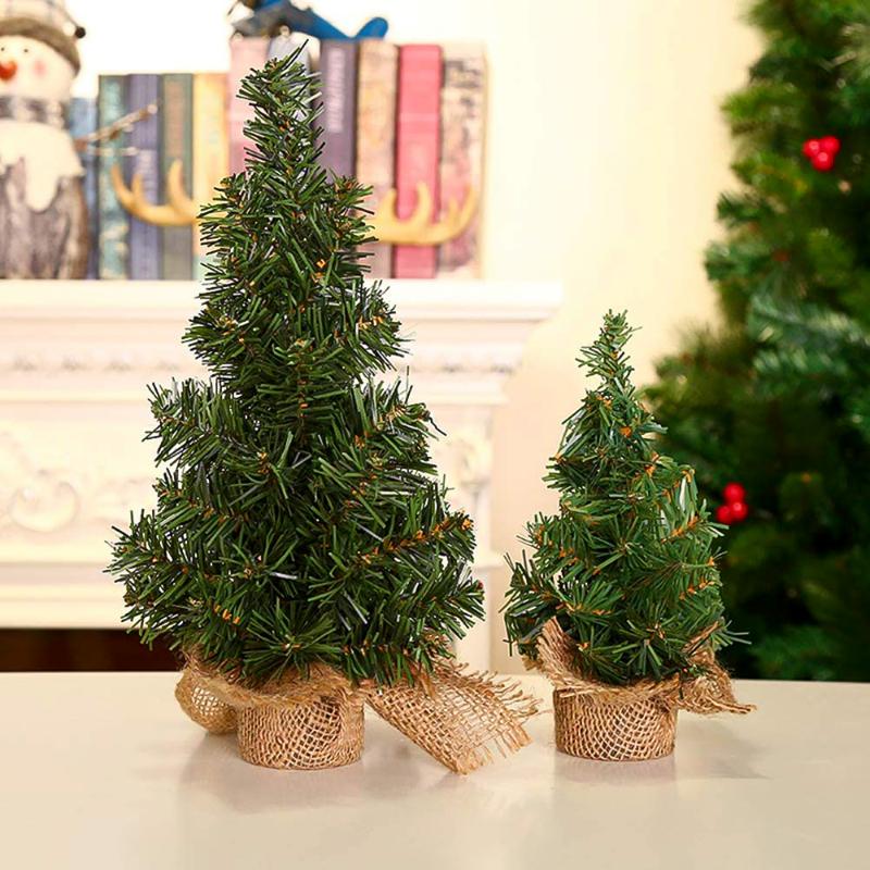 

Mini Christmas Tree Sisal Silk Cedar Tree Small Artificial Christmas Decoration For Shop Desktop House Window Decorations