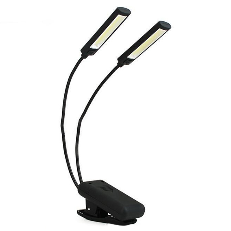 

Portable Lanterns Super Bright Clip COB LED Book Reading Light Night Table Lamp Flexible On Arm Study Desk For Laptop Notebook PC