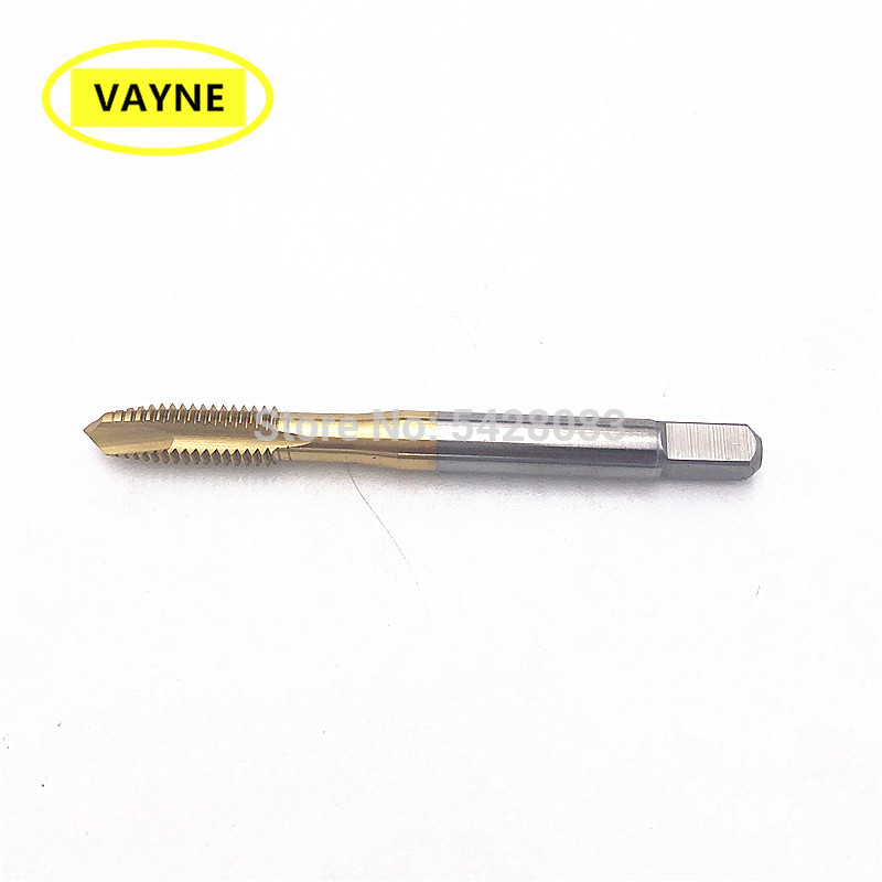

VAYNE HSSE Metric Spiral Pointed Taps with Tin Coated M6*1 and machine Fine Thread screw tap M6*0.5/0.75/0.35