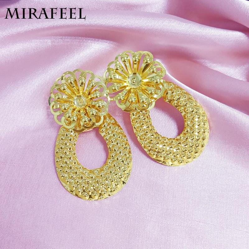 

Drop Earrings With Flower Women Earrings Charm SilverEarrings Simple Bride Wedding Jewelry Brincos