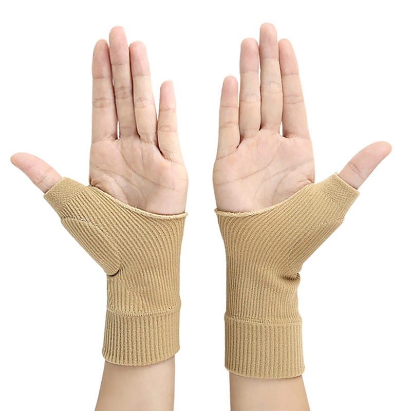 

Compression Gloves Sports Protection Pain Relief Hand Wrist Support Brace Wrist Protector Running Badminton Basketball Bracers, Skin color