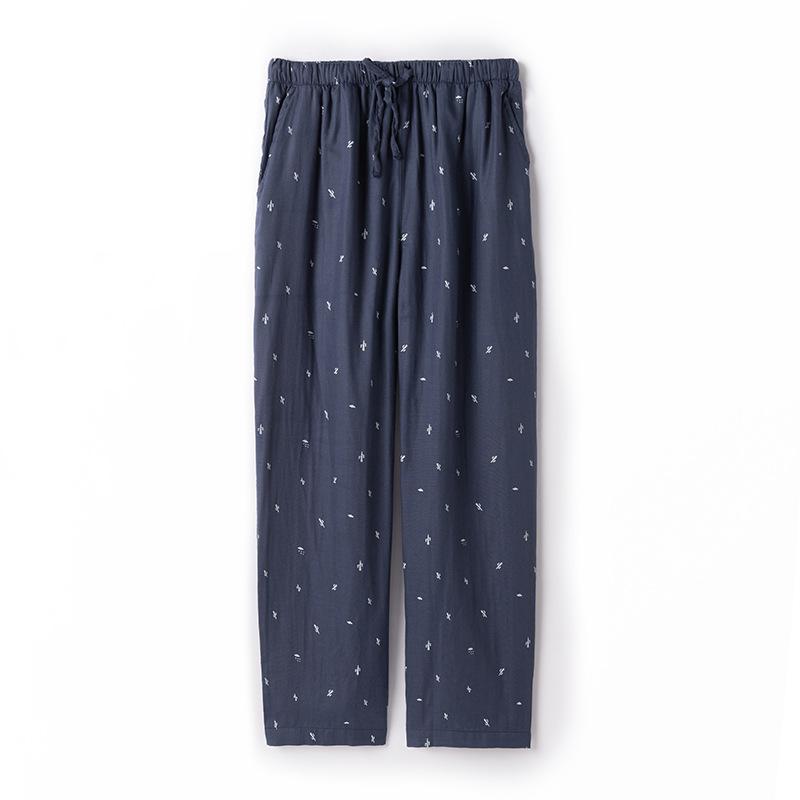 

Autumn New Cotton Pajamas Male Pants Soft Print Sleepwear Intimate Lingerie Casual Pyjamas Home Clothes Men Pijamas Homewear, Style 3