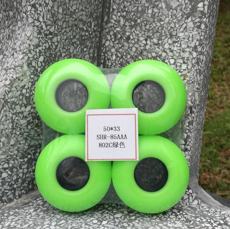 

SUPER Good quality conical shape 50mm 50*33mm skateboard wheels 85, White color