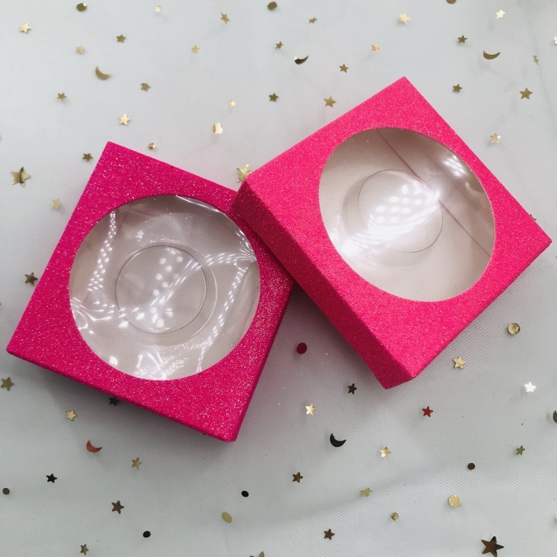 

Empty lashes box hot selling high quality lashes packing glitter and pretty color provide choose custom private logo