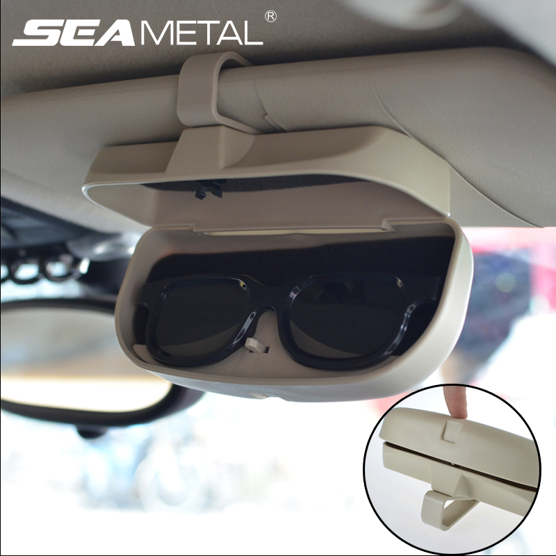 

Car Sunglasses Box Case Organizer Glasses Storage Cases Boxes Holder Visor Sunshade Pockets Folding Stowing Tidying Accessories