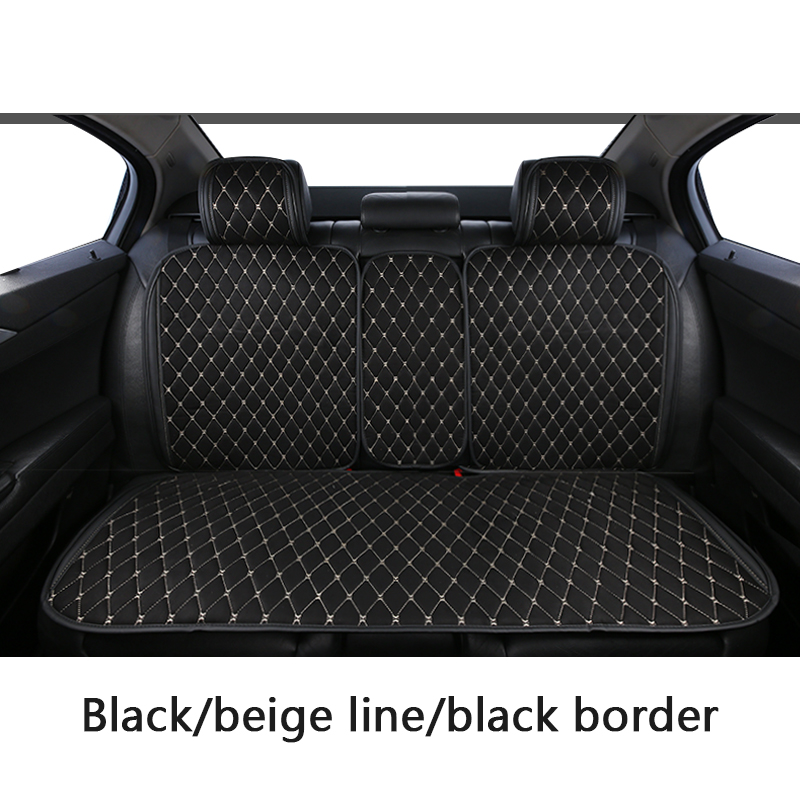 

Suede car seat cushion universal rear seat cushion cape luxurious black car interior suitable for most covers