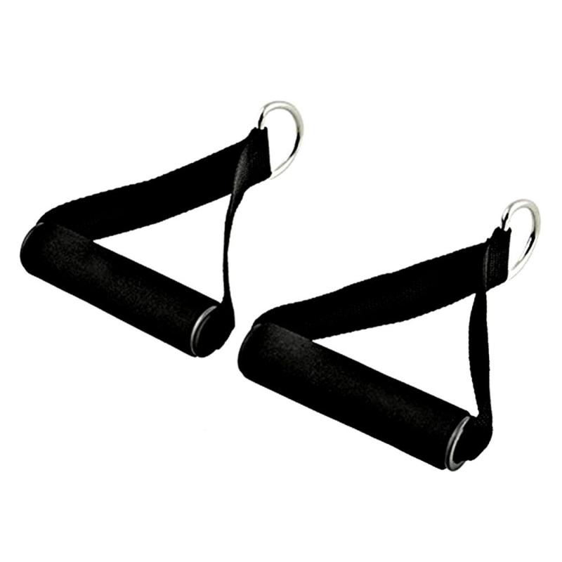 

1 Pair Resistance Band Foam Handle Fitness Yoga Exercise Resistant Band Rope Handlebar Replacement For Workout Gym Equipment
