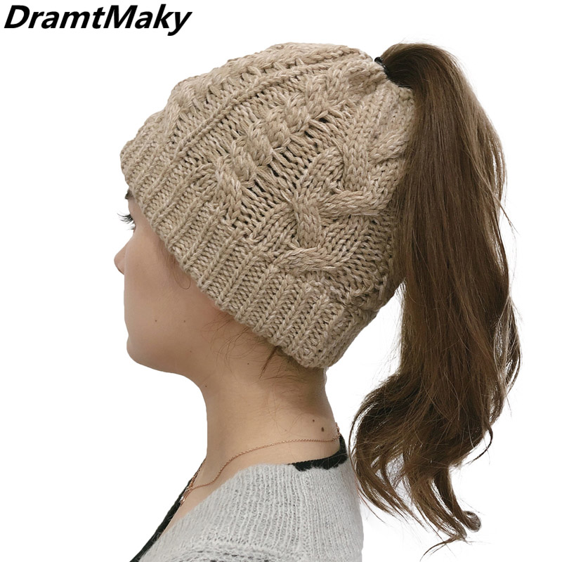 

Women's Beanies Autumn Winter Hats Female Soft Knitting Cap Warm Solid Ladies Skullies women's hat gorro bonnet beanies, Dark grey