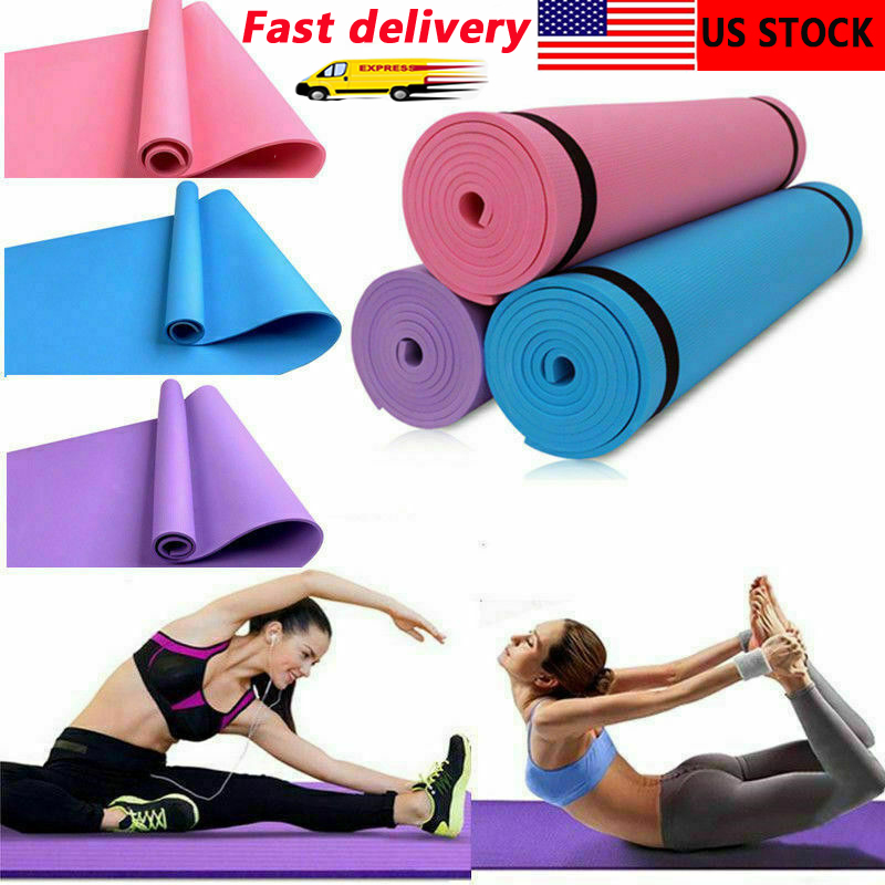 

1730*610*4mm Yoga Mat Anti-slip Blanket EVA Gymnastic Sport Health Lose Weight Fitness Exercise Pad Women Sport Yoga Mat, Blue