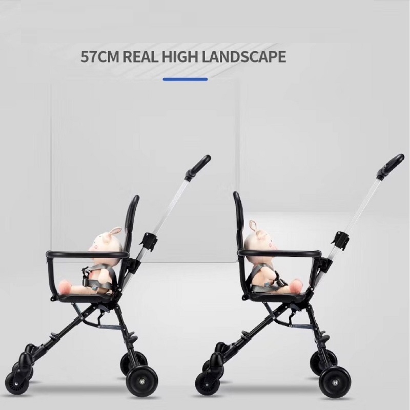 

Baby Stroller Portable Stroller Foldable Multifunctional Can Be Carried On The Plane Baby Shopping Dining Car