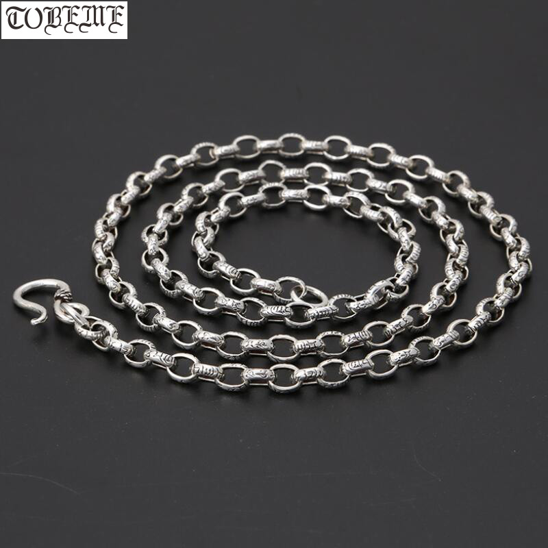 

Handmade 100% 925 Silver Tibetan Six Words Proverb Necklace Sterling Buddhist OM Mani Padme Hum Neckalce Tibetan OM Necklace