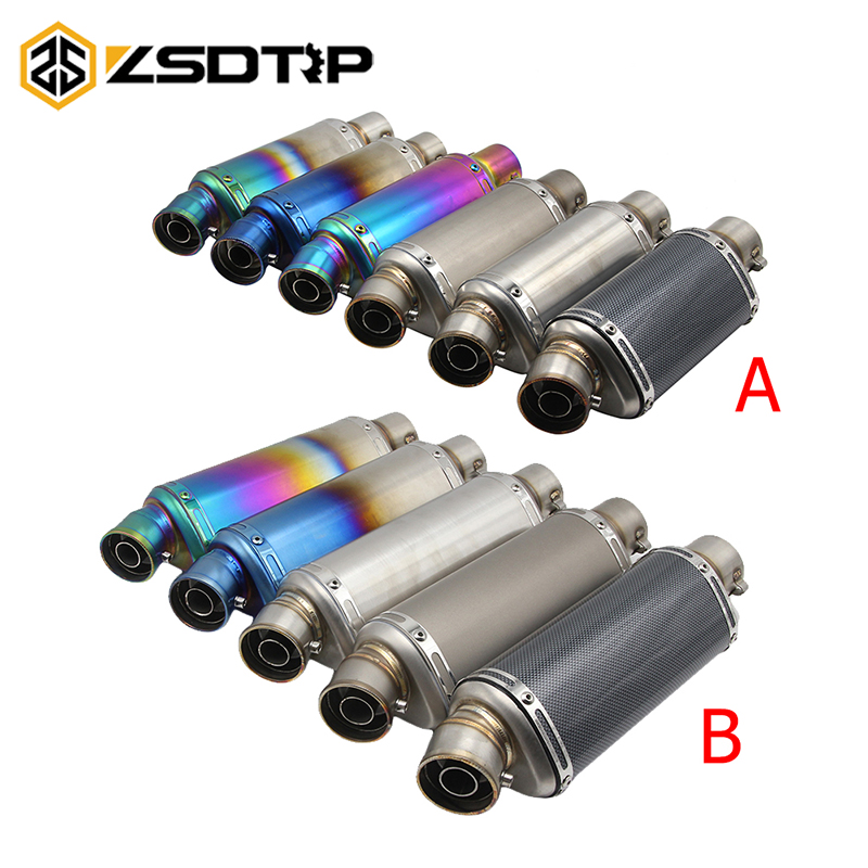 

ZSDTRP Universal 38-51MM Exhaust Muffler Pipe Slip-On with Removable DB Killer for Scooter Motor Street/Dirt Bike ATV Quad