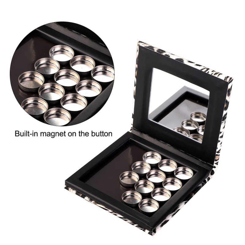 

Leopard Magnetic Makeup Palette Empty Make Up Palette for Eyeshadow Lipstick Blush Powder Beauty Tools Kit High Quality