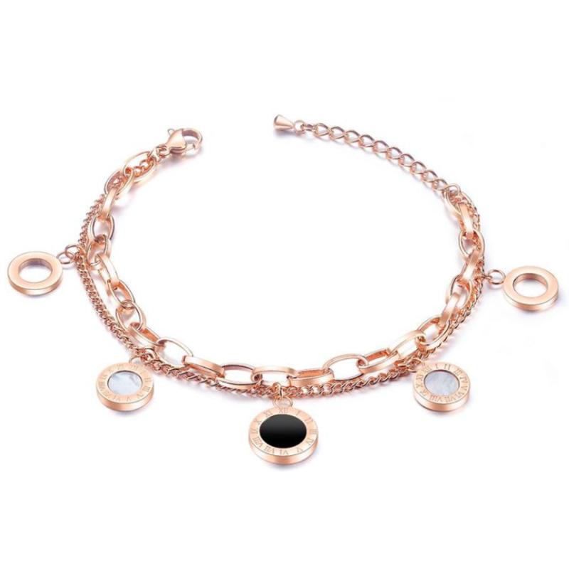 

LAN Fashion Woman Bracelets & Bangles Rope Adjustable Beads Charm Bracelet In 2 Colours Jewelry For Women free shipping