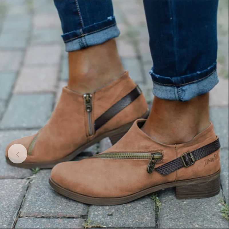 

2020 New Snow Boots Women High Quality Bucket Zipper Thick Boots Female Shoes Fashion Cow Suede Ankle Women