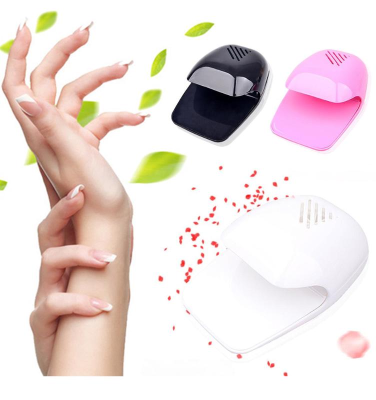 

Mini Portable Nail Polish Dryer Fan Nail Art Drying Polish Blow Dryer PINK Cooler Hot Selling, Black