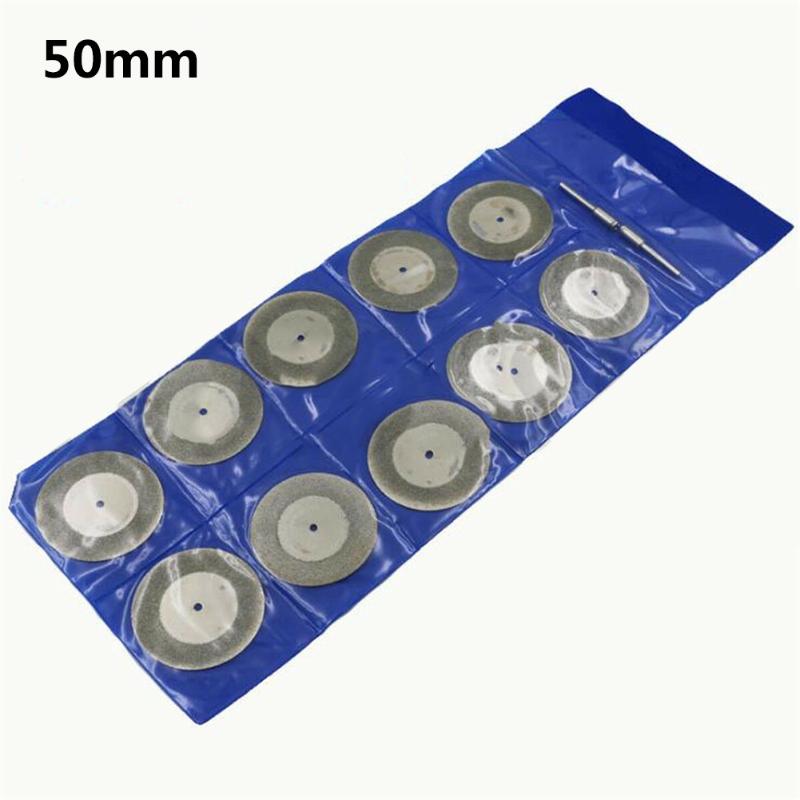 

10x Diamond Cutting Discs Mini Saw Blade Rotary Wheel Grinding +2 Mandrel