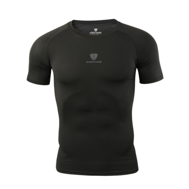 

Men Sport T-Shirts Man Brand Clothing Short sleeve Slim Clothes Male Quick Drying fitness T-Shirts Tops Tees, Show as picture