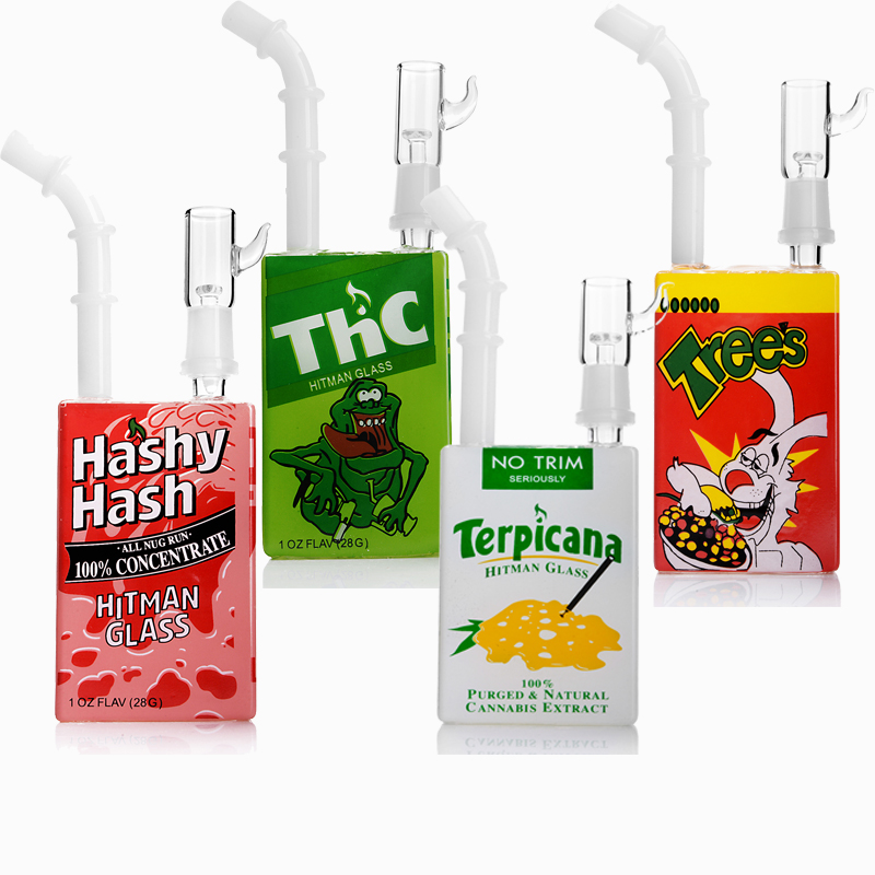 

Mixed Style Bong Box Glass Water Pipes Liquid Box Recycler Oil Rigs Glass Bong 14mm Glass Bowl Hookahs Smoking Pipe