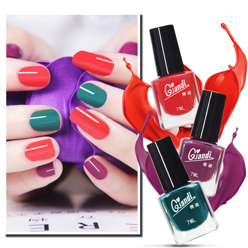 

3 Bottles Nail Polish Set Durable Waterproof Non-Peeling Environmental Protection Toenail Oil