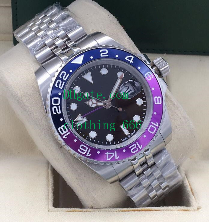 

Original Box Paper Mens Watches 40mm 126719BLRO 126719 116710 116713 Stainless Steel Jubilee Asia 2813 Movement Automatic Mens Wristwatches, Slivery;brown