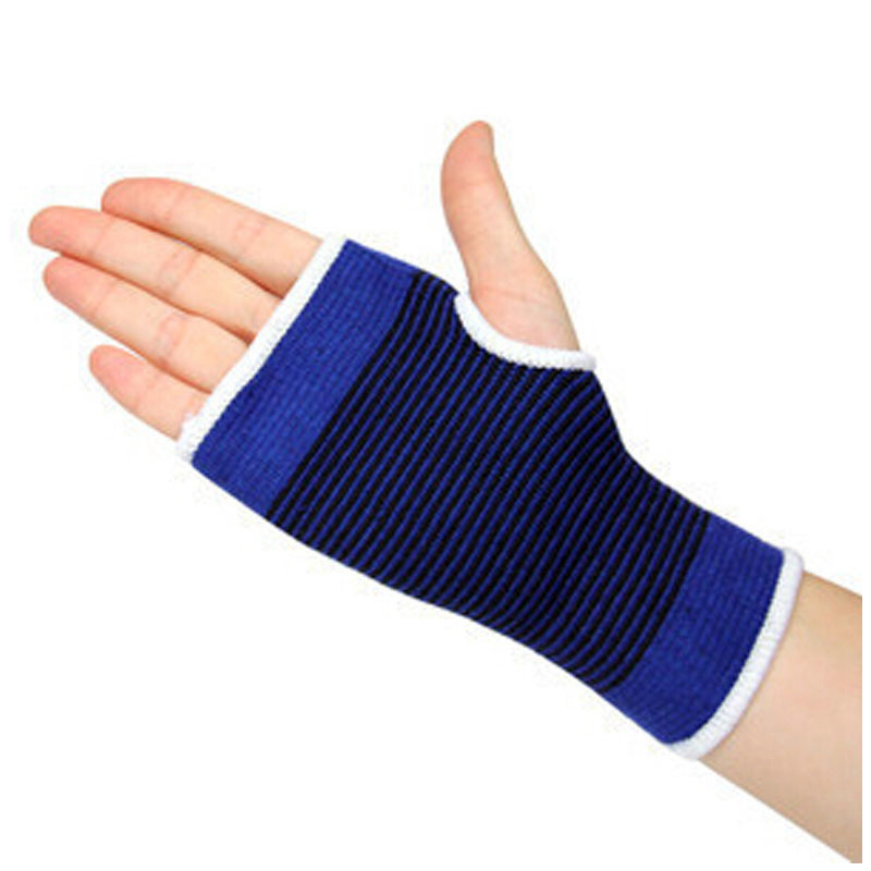 

LANBAOSI Sports Wrist Support Men/Women Polyester&Cotton Knitted Towel Wristband Fitness Sport Wrist Wraps Brace pulseira, Blue