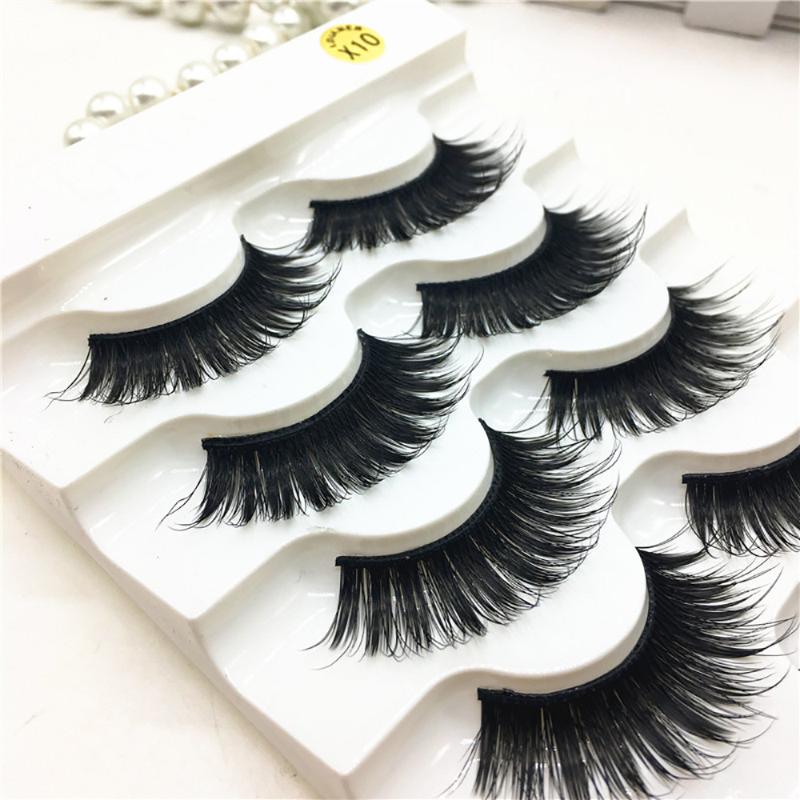 

New Fashion 1 Box Luxury 3D False Lashes Fluffy Strip Eyelashes Long Party Eye Lashes Nautral False Eyelashes Extension Tool