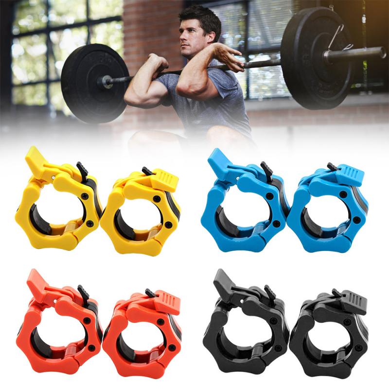 

2PCS 50mm Dumbbells Spinlock Collar Lock Barbell Dumbbell Clips Clamp Gym Equipment Fitness Weighting Lifting Body Building