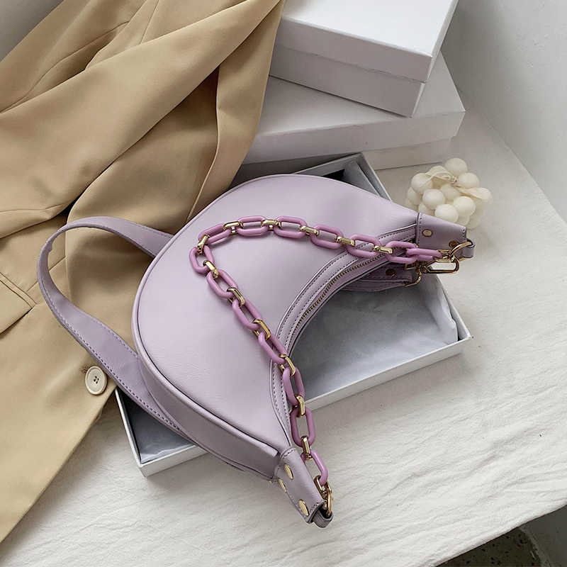 

Solid Color PU Leather Shoulder Crossbody Bags For Women 2020 Small Cross Body Bag Travel Chain Handbags and Purses, Beige