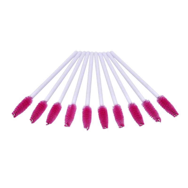 

50pcs/lot Synthetic Fiber Disposable Eyelash Mascara Applicator Wand Brushes