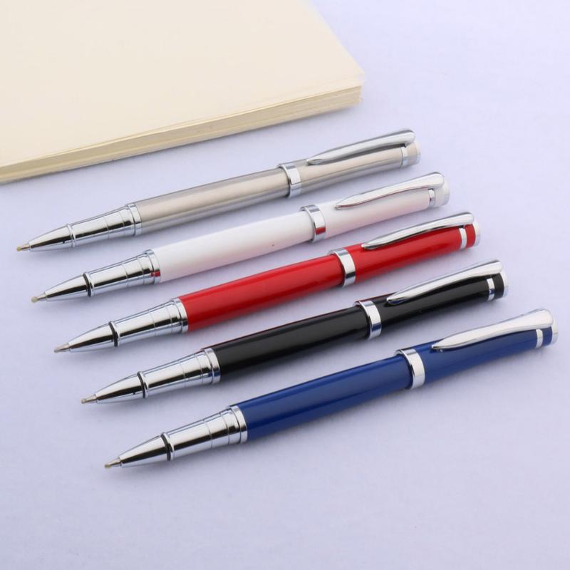 

High quality brand 3035 metal blue Silver Trim Rollerball Pen elegante signature ball point ink pen Stationery Office Supplies, Dark grey
