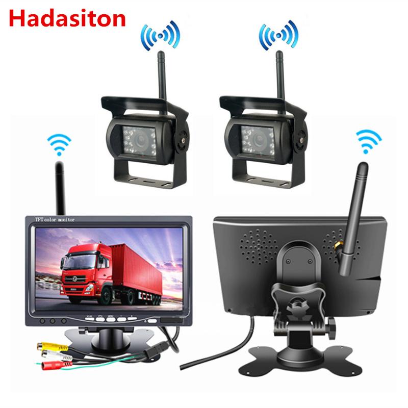

Wireless monitor 7" HD Car Monitor + HD Rearview camera For RV Truck Bus Trailer Campers