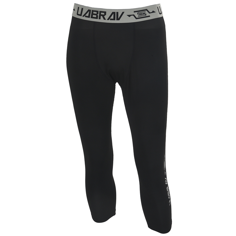 

Uabrav Black Men'S Running Tights Compression Sport Leggings Gym Fitness Sportswear Training Yoga Pants For Men Trousers