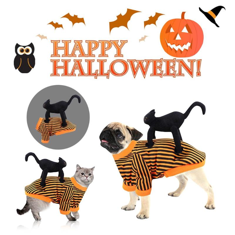 

Pet Halloween Christmas Day Uniform Funny Fall Winter Dog Hoodie Cat Clothing Supplies Pet Fall Winter Pumpkin Clothes Two-legge, Multicolor