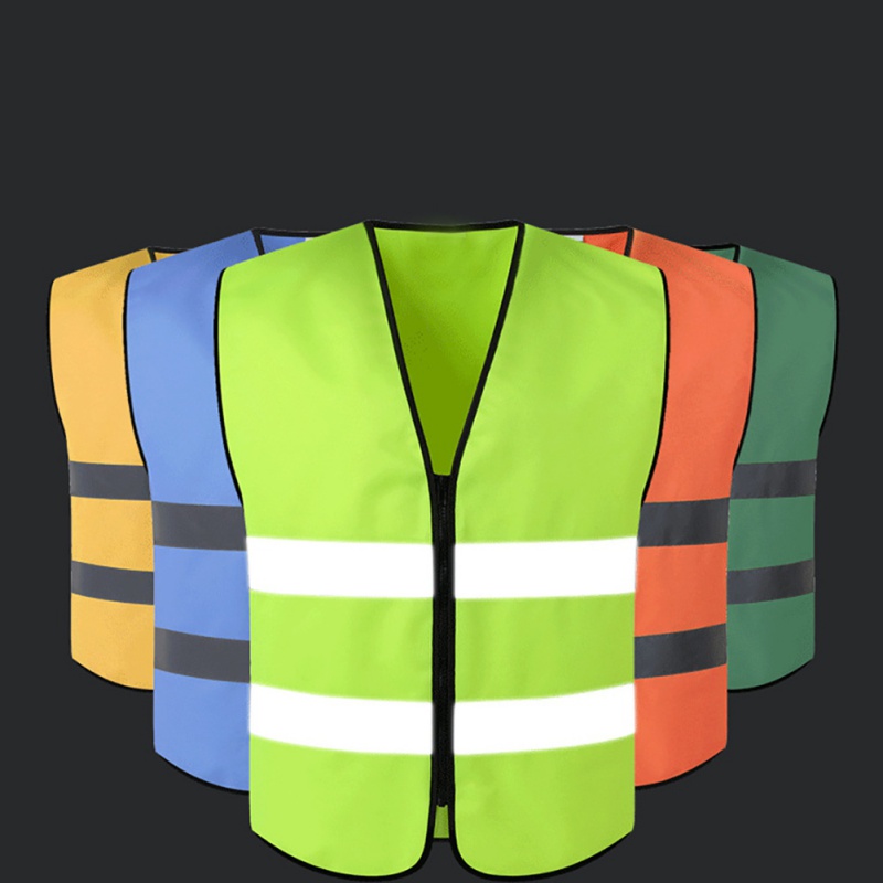 

Hot 1PCS Safety Vest Reflective Security Jacket Working Waistcoat Cycling Uniforms Outdoor Workplace Road Sportswear Newest